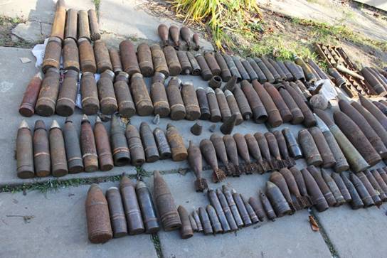 В Киевской области обнаружен тайник боеприпасов времен Второй мировой войны